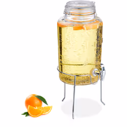Questo distributore di limonata è l'accessorio perfetto per il bar di casa o per la prossima festa in giardino. Succhi di fru ...