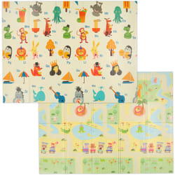 Relaxdays - Tappeto Gioco per Bambini e Neonati, Tappetino per Gattonare, LxP: 200x150 cm, in Gomma xpe Atossica, Colorato