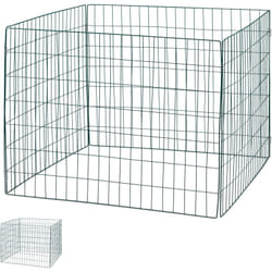Relaxdays - Compostiera in Acciaio, Set da 2 Contenitori da Giardino per Compost, hlp: 70 x 90 x 90 cm, 560 litri, Verde