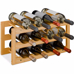 Questa graziosa cantinetta da tavolo in bambù è un accessorio insostituibile per gli amanti del vino! Dotato di supporti per ...