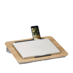 Relaxdays - Cuscino Porta pc da Letto, Supporto Computer Portatile da Divano, Spazio per Tablet o Cellulare, LxP: 42x32 cm