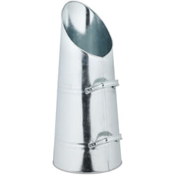 Contenitore Porta Carbone da Camino, Secchio Pellet Caminetto, Secchiello Portacenere 16 l, Ferro, Argentato - Relaxdays