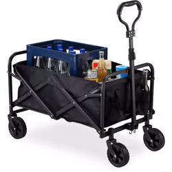 Il carrello da giardino pieghevole è il compagno perfetto per lo shopping, per il campeggio e le escursioni nella natura. Gra ...