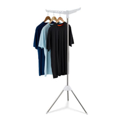 Relaxdays Stendino Pieghevole a Raggiera, H: 150 cm, Stendibiancheria Salvaspazio, 3 Bracci Rotanti, 27 Grucce Appendini