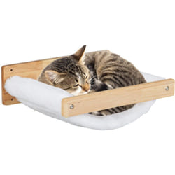 Relaxdays - Cuccia Amaca da Parete per Gatti, Letto Rialzato per Animali, Percorso Arrampicata a Muro, hlp 17x39,5x32,5 cm