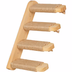 Questa scala con 4 gradini è l'accessorio per gatti ideale se desideri creare una parete di arrampicata per il tuo amato feli ...