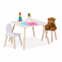 Questo gruppo di sedie con tavolo è un'ottima opzione per la cameretta dei bambini e si adatta bene a qualsiasi luogo. Il set ...