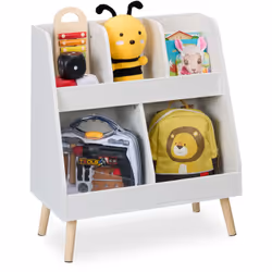 Lo scaffale per la cameretta dei bambini è ideale per riporre i giocattoli dei tuoi bimbi. Con i suoi 5 scomparti, offre ampi ...
