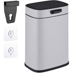 Relaxdays - Pattumiera da Appendere in Cucina, Cestino da da 5 l, Secchio per Umido Estraibile, Coperchio, Ferro, V.Colori