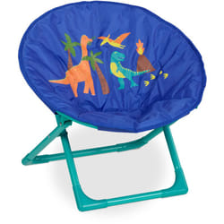 Relaxdays - Moon Chair, Sedia Pieghevole Ultraleggera per Bambini e Bambine, Interni e Esterni, Poltroncina, v. disegni
