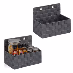 Se non hai più spazio in bagno dove poggiare i tuoi prodotti, non puoi lasciarti scappare questo set da 2 cestini pensili. Le ...