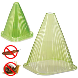 Relaxdays - cappello per piante, set da 24, protezione lumache e gelo, HxLxP: 22 x 19 x 19 cm, pvc, verde