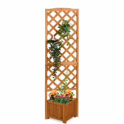 Dona un tocco di bellezza al tuo balcone o giardino con questa fioriera decorativa con traliccio, che offre la possibilità di ...