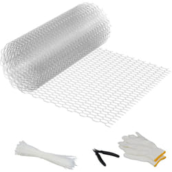 Rete Metallica per Recinzione Pollaio, Recinto Orto in Giardino, 40 cm x 10 m, Maglia Zincata da 15 x 25 mm - Relaxdays