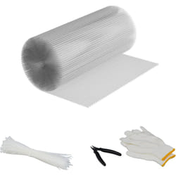 Rete Metallica per Recinzione Pollaio, Recinto Orto in Giardino, 50 cm x 10 m, Maglia Zincata 6,3 x 6,3 mm - Relaxdays