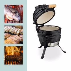 Relaxdays 4052025866976 barbecue per l'aperto e bistecchiera Barbecue/grill Kamado Egg A legna Nero - Vista aggiuntiva 5