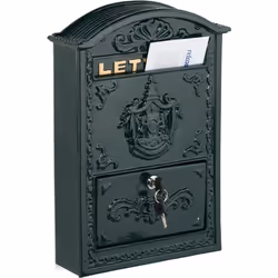 Questa cassetta della posta in acciaio arricchirà ogni facciata grazie al suo design vintage. La cassetta postale con stemma  ...
