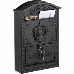 Questa cassetta della posta in acciaio arricchirà ogni facciata grazie al suo design vintage. La cassetta postale con stemma  ...