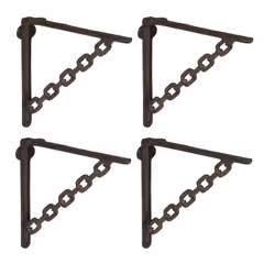 Dai un tocco vintage alle tue pareti con questo set da 4 staffe reggimensole in ghisa! Ogni supporto è ideale per fissare men ...