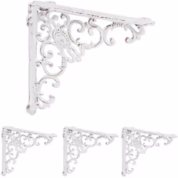 Dai un tocco vintage alle tue pareti con questo set da 4 staffe reggimensole in ghisa! Ogni supporto è ideale per fissare men ...