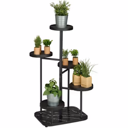 Dai vita al tuo angolo verde con questo elegante scaffale portafiori! Grazie ai 5 ripiani rotondi, puoi organizzare fiori, va ...