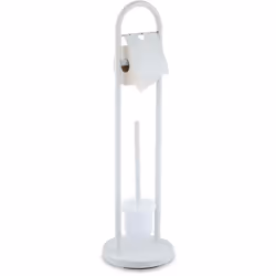 Con questo elegante supporto per toilette, avrai sempre a portata di mano la carta igienica e lo scopino. Sia in bagno che ne ...