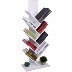 Porta stile e funzionalità nel tuo soggiorno con questo scaffale libreria dal design ad albero. La libreria moderna offre amp ...