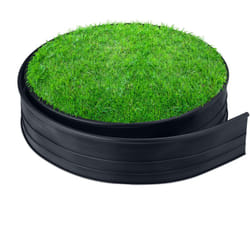 Relaxdays Recinto per Prato, Bordo per Aiuole, Sponda per Giardino HxL: 10 cm x 12 m, Bordatura in Plastica, Nero