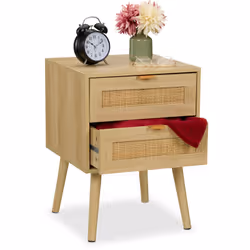Con il comodino da notte dal design naturale, puoi creare un pratico spazio di archiviazione accanto al tuo letto. Il ripiano ...