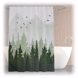 Questo elegante tenda da doccia porta immediatamente un’atmosfera accogliente e decorativa nel tuo bagno. Realizzata in polie ...