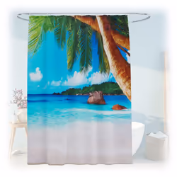 Questo elegante tenda da doccia porta immediatamente un’atmosfera accogliente e decorativa nel tuo bagno. Realizzata in polie ...