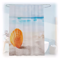 Questo elegante tenda da doccia porta immediatamente un’atmosfera accogliente e decorativa nel tuo bagno. Realizzata in polie ...
