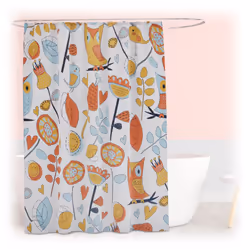 Questo elegante tenda da doccia porta immediatamente un’atmosfera accogliente e decorativa nel tuo bagno. Realizzata in polie ...