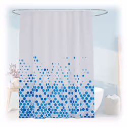 Questo elegante tenda da doccia porta immediatamente un’atmosfera accogliente e decorativa nel tuo bagno. Realizzata in polie ...