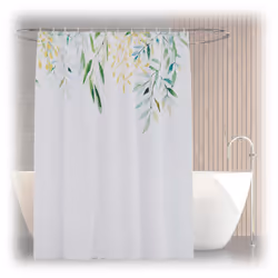 Questo elegante tenda da doccia porta immediatamente un’atmosfera accogliente e decorativa nel tuo bagno. Realizzata in polie ...