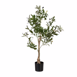 Porta un'atmosfera mediterranea nella tua casa con questo ulivo artificiale. La pianta decorativa colpisce per il suo design ...