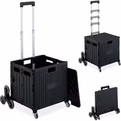 Il trolley pieghevole è il compagno perfetto per ogni tuo acquisto. Con la sua grande capienza e l'elevata capacità di carico ...
