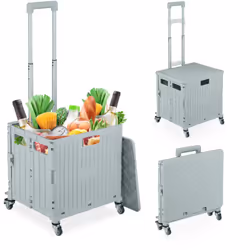 Il trolley pieghevole è il compagno perfetto per il tuo shopping. Grazie alla sua ampia capacità e all'elevata capacità di ca ...