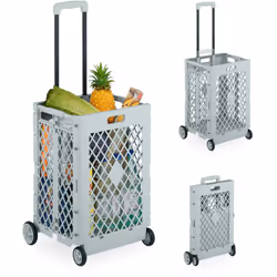 Il trolley pieghevole è il tuo alleato perfetto per ogni acquisto. Con la sua ampia capacità di carico e il design pratico, o ...