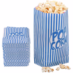 Rendi speciale ogni serata cinema con questi sacchetti pop corn in stile americano! Il set da 144 bustine è perfetto per fest ...