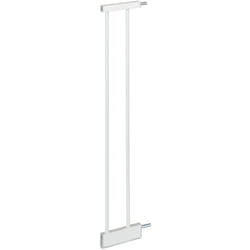 Relaxdays Estensione Cancelletto per Bambini, da 14 cm, Barriera Cani e Neonati, Recinzione per Scale, Acciaio, Bianco