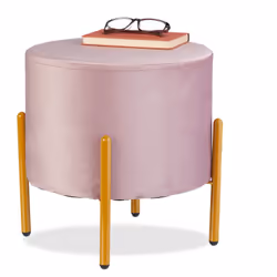 Questo elegante sgabello imbottito con rivestimento in velluto è un grande elemento di arredo per chi ama lo stile Art Decò e ...