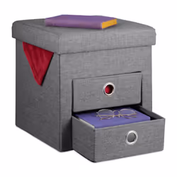Questo sgabello a cubo con spazio interno è la soluzione intelligente che stavi cercando per il tuo soggiorno o la camera, ma ...