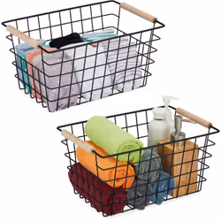 Con i cestini in metallo in un set da 2, puoi portare a casa degli organizer pratici e decorativi. Che si tratti di cestini d ...