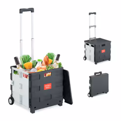 ll trolley pieghevole è il tuo alleato perfetto per ogni acquisto. Con la sua ampia capacità di carico e il design pratico, o ...