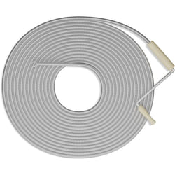 Relaxdays - Sonda Sturatubi, 15 m, Spirale Sturalavandini Meccanica, Sondino per wc, Doccia, Vasca, in Acciaio, Argento