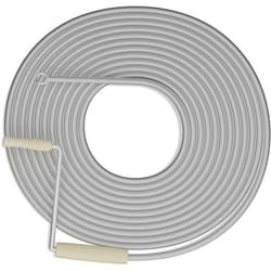 Relaxdays Sonda Sturatubi, 10 m, Spirale Sturalavandini Meccanica, Sondino per WC, Doccia, Vasca, in Acciaio, Argento