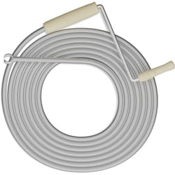 Relaxdays - Sonda Sturatubi, 5 m, Spirale Sturalavandini Meccanica, Sondino per wc, Doccia, Vasca, in Acciaio, Argento