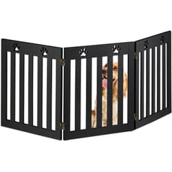 Relaxdays - Cancelletto di Sicurezza per Cani e Bambini, Barriera Autoportante, Recinzione per Scale, 60 x 153 cm, Nero