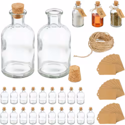 Con questo set di barattoli di vetro non ci sono limiti alla creatività. Utilizzate i vasetti per riempirli di sabbia o simil ...